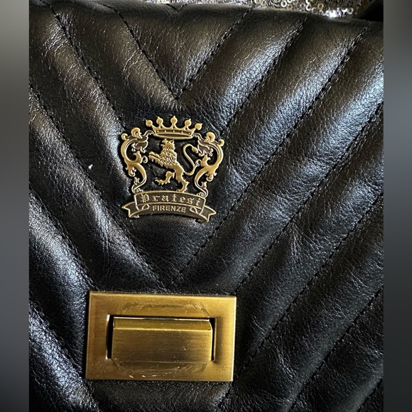 PRATESI FIRENZE Made in ITALY Women’s Shoulder Bag WITH REAL Italian Leather - Picture 10 of 17